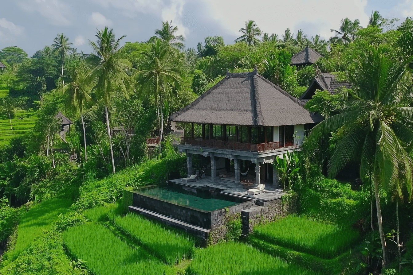 Hébergements uniques à Bali : villas privées et retraites pour un séjour personnalisé